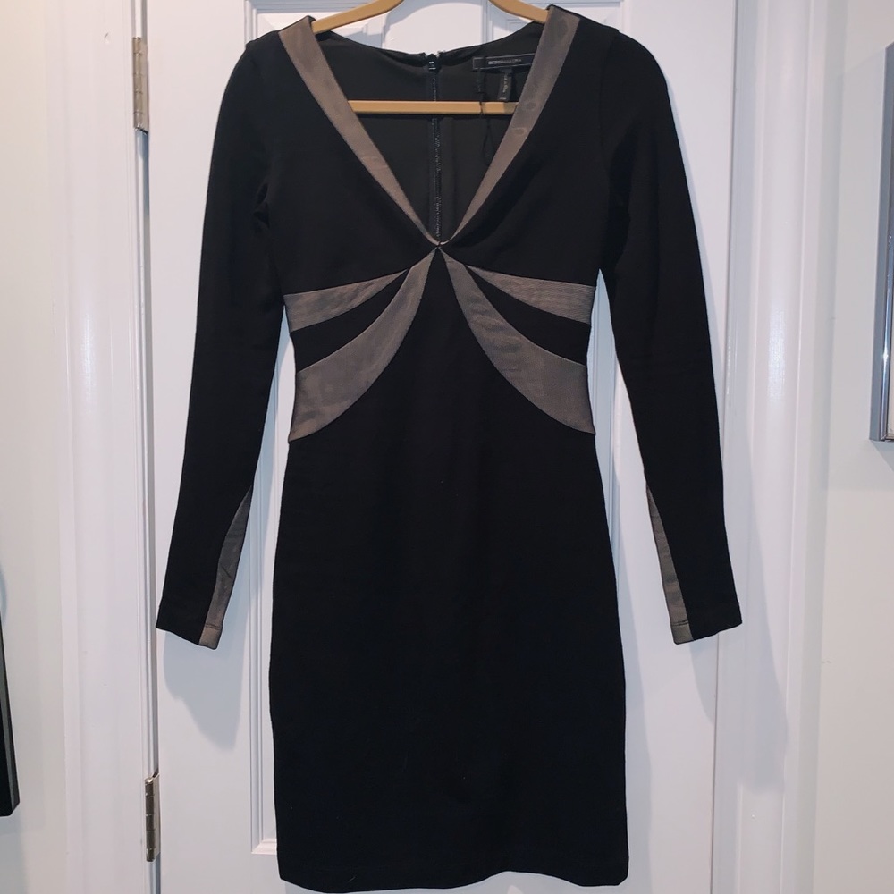 BCBGMaxAzria black form fitting dress - Picture 5 of 7